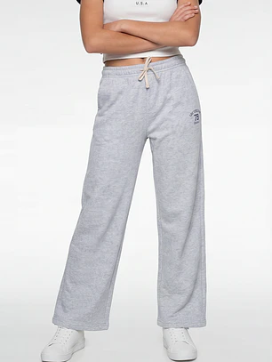 Buzo Numero Wide Leg Lola Gris