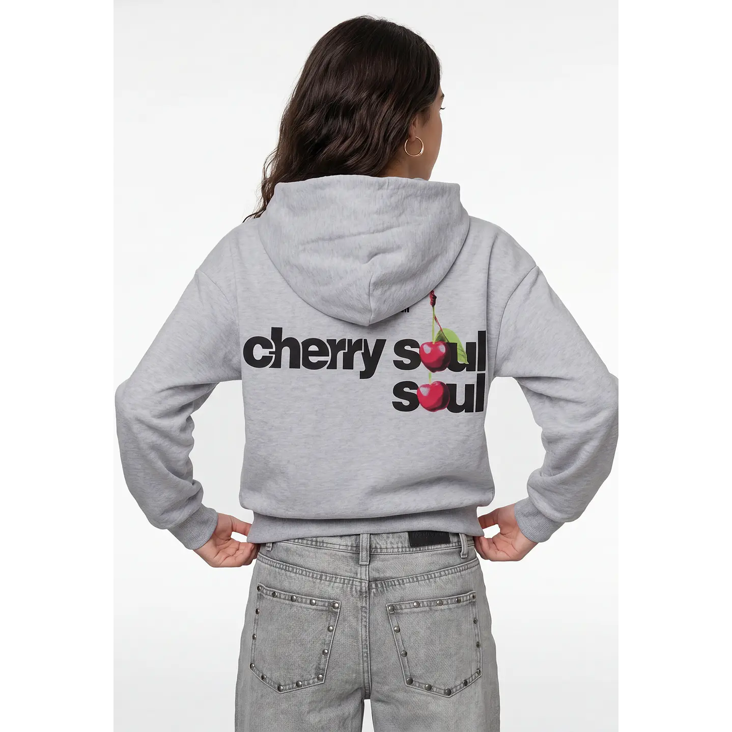 Polerón cherry soul Lola Gris 1