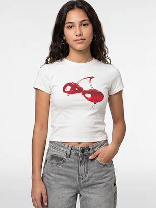 Polera Cherry Lola Crudo