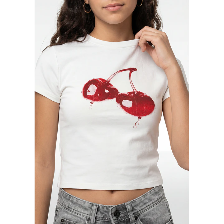 Polera Cherry Lola Crudo 2