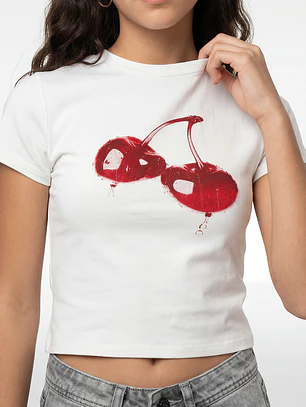 Polera Cherry Lola Crudo