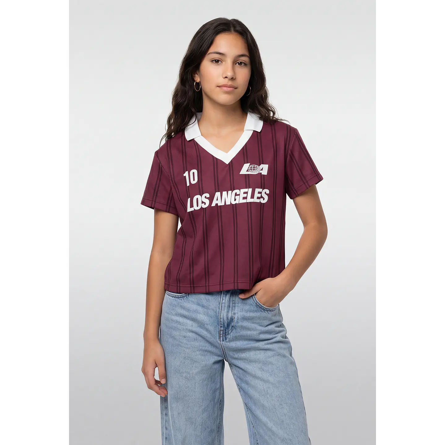 Polera Deportiva Lola Burdeo 1