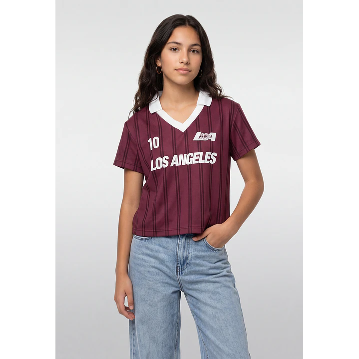 Polera Deportiva Lola Burdeo 1