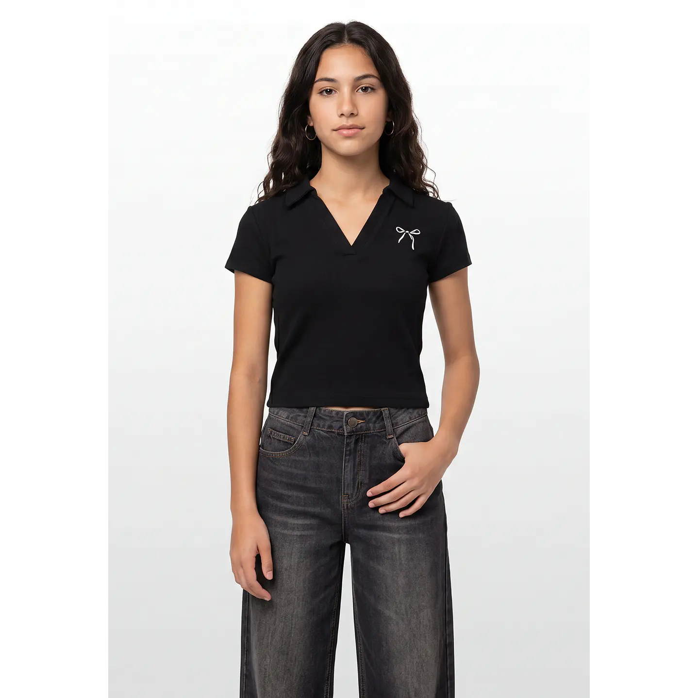 Polera Coquette Lola Negro 1