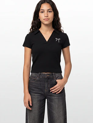 Polera Coquette Lola Negro
