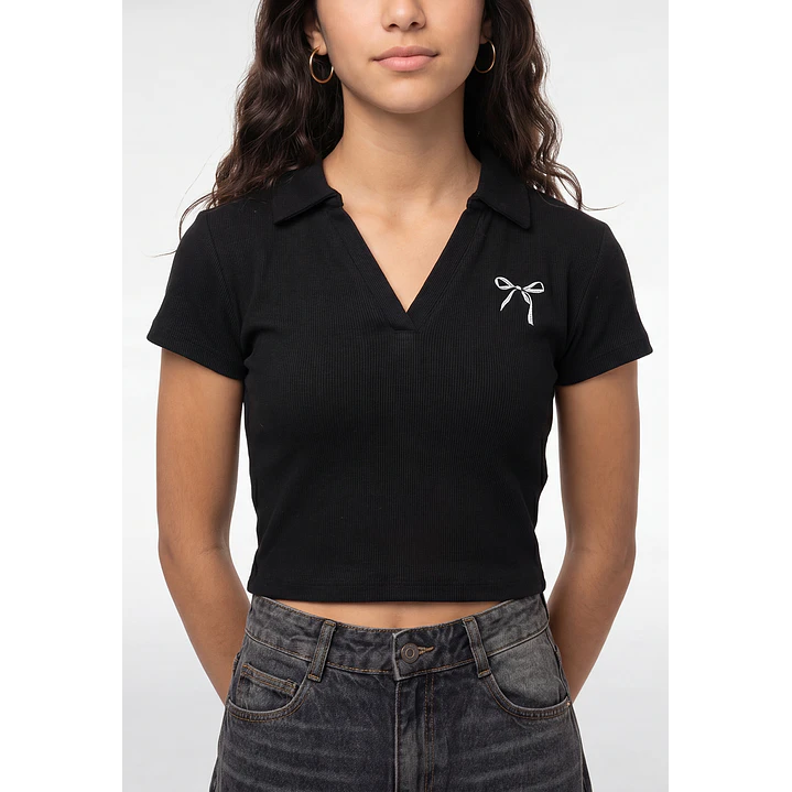 Polera Coquette Lola Negro 2