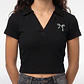 Polera Coquette Lola Negro - Miniatura 2