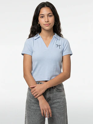 Polera Coquette Lola Celeste