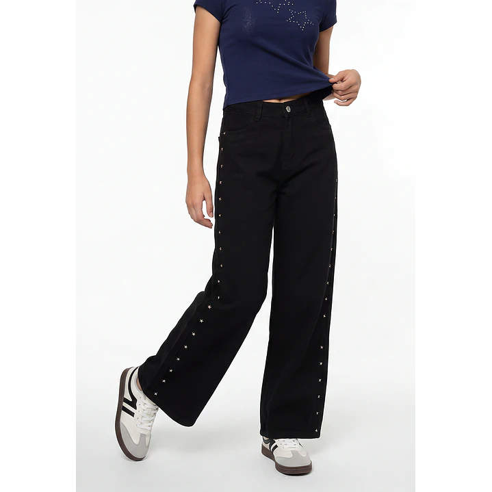 Pantalón Tachas Lola Negro 1