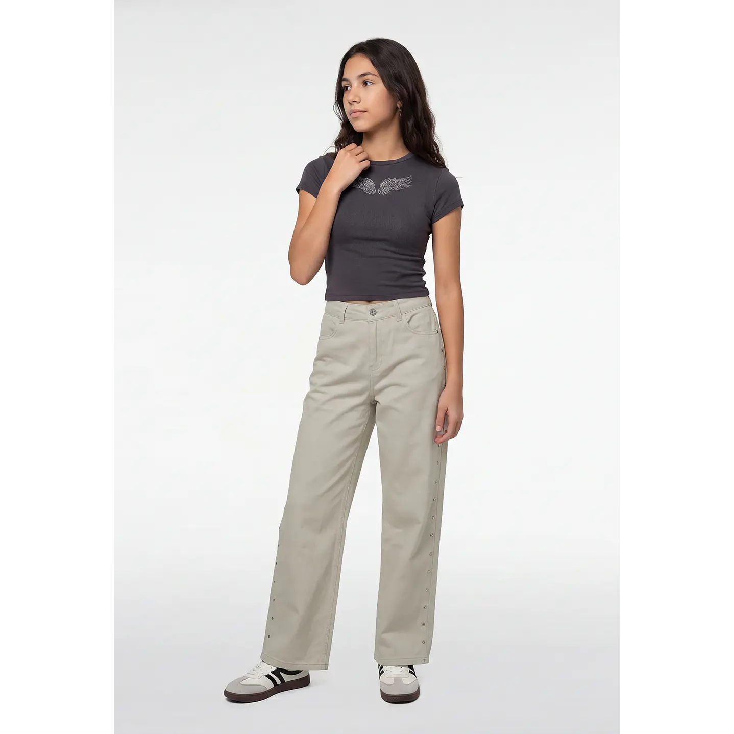 Pantalón Tachas Lola Crudo 4