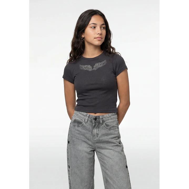 Polera Tachas Lola Gris 1
