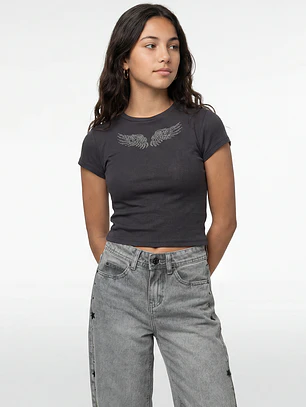 Polera Tachas Lola Gris
