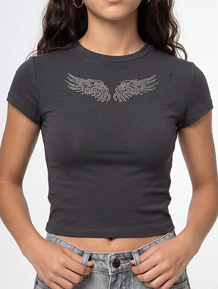 Polera Tachas Lola Gris