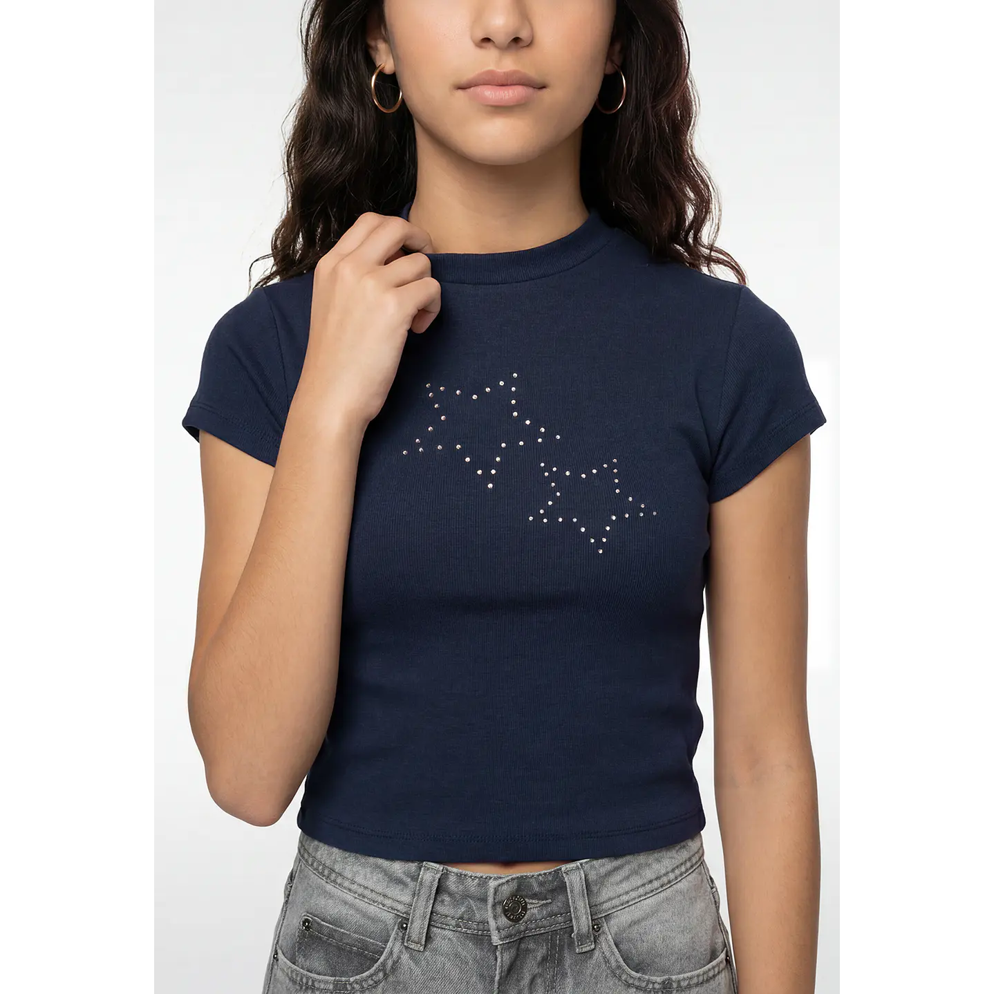 Polera Tachas Lola Azul 2