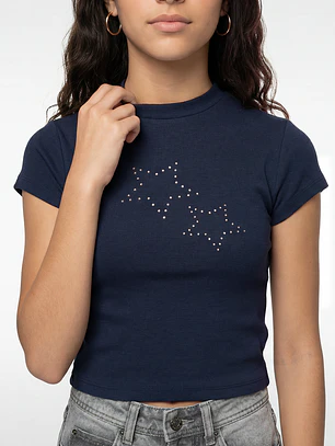 Polera Tachas Lola Azul