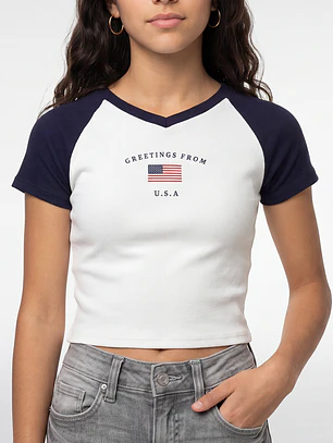 Polera Raglan Lola Crudo