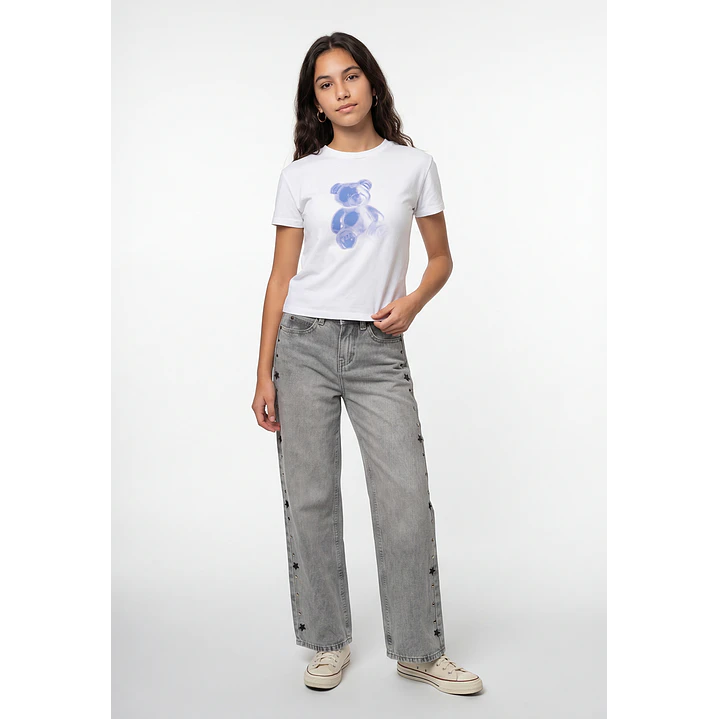 Polera Oso Lola Blanco 4