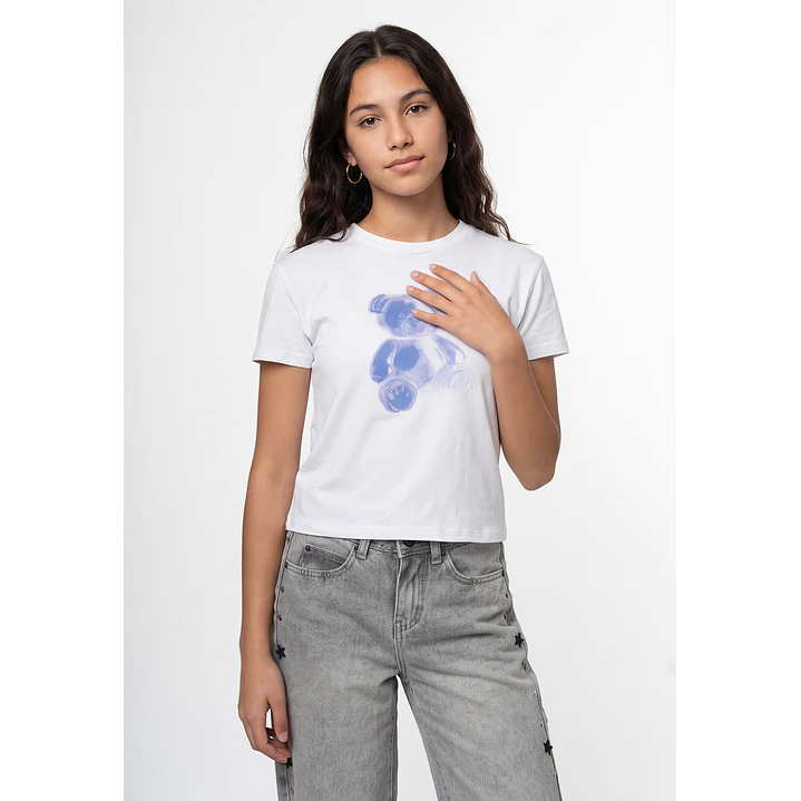 Polera Oso Lola Blanco 1