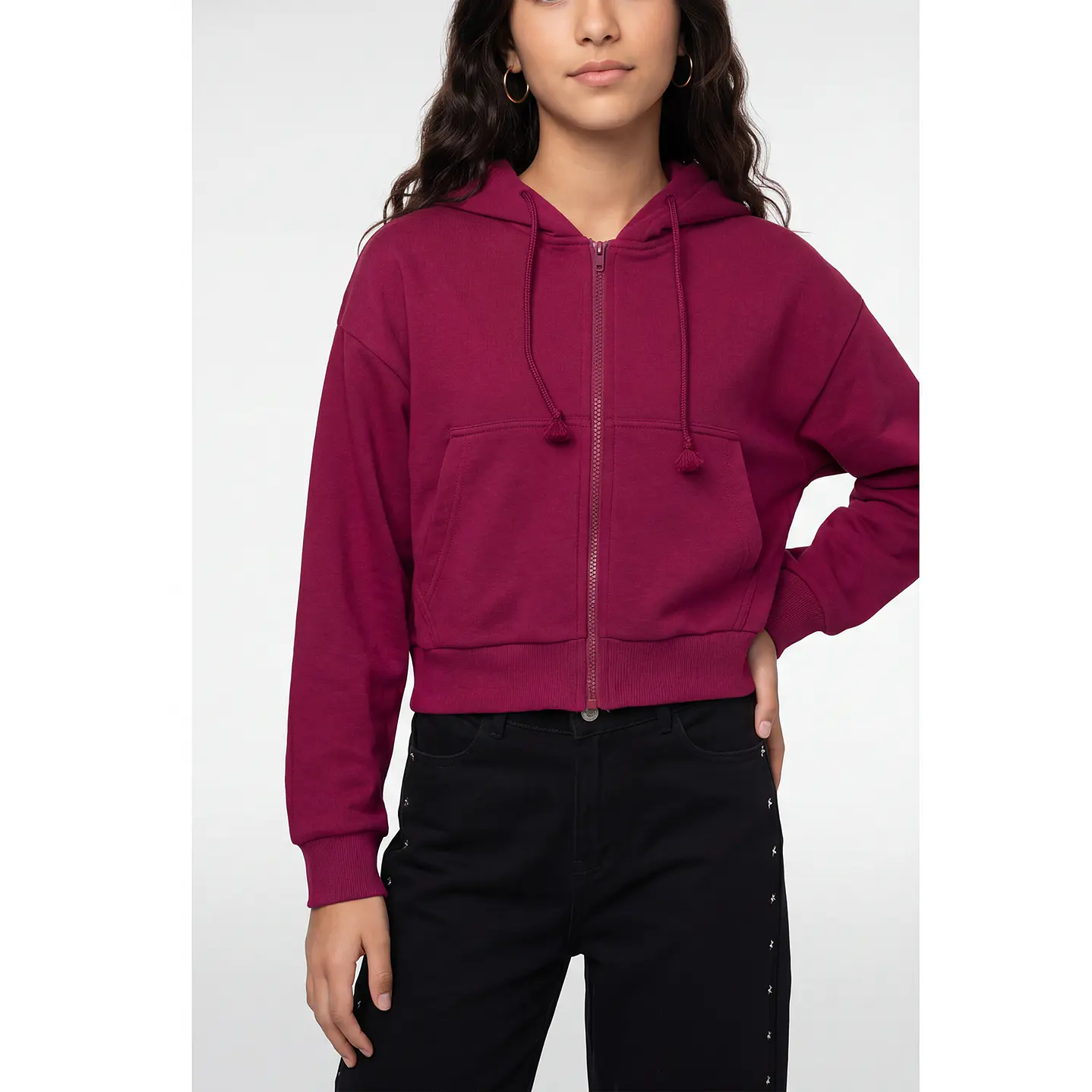 Polerón Tachas Lola Fucsia 2