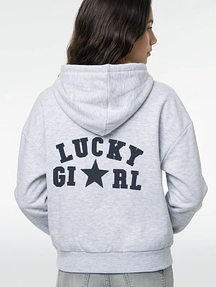 Polerón Lucky Girl Lola Gris
