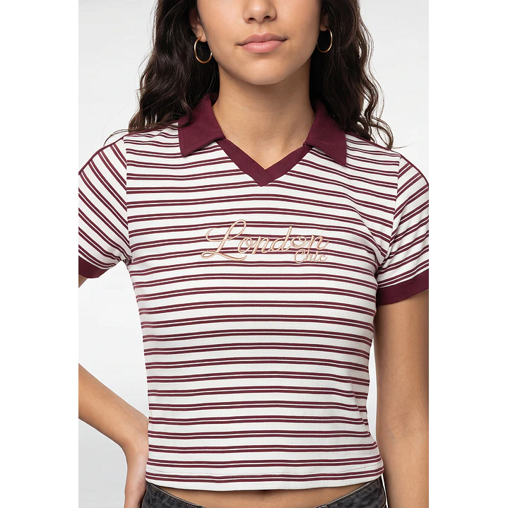 Polera Bordada Lola Burdeo 2