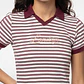 Polera Bordada Lola Burdeo - Miniatura 2