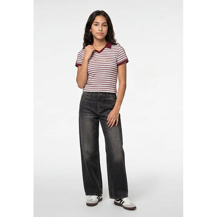 Polera Bordada Lola Burdeo 4