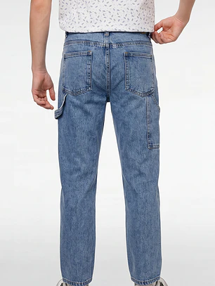 Jeans Carpintero Loose Fit Lolo Azul