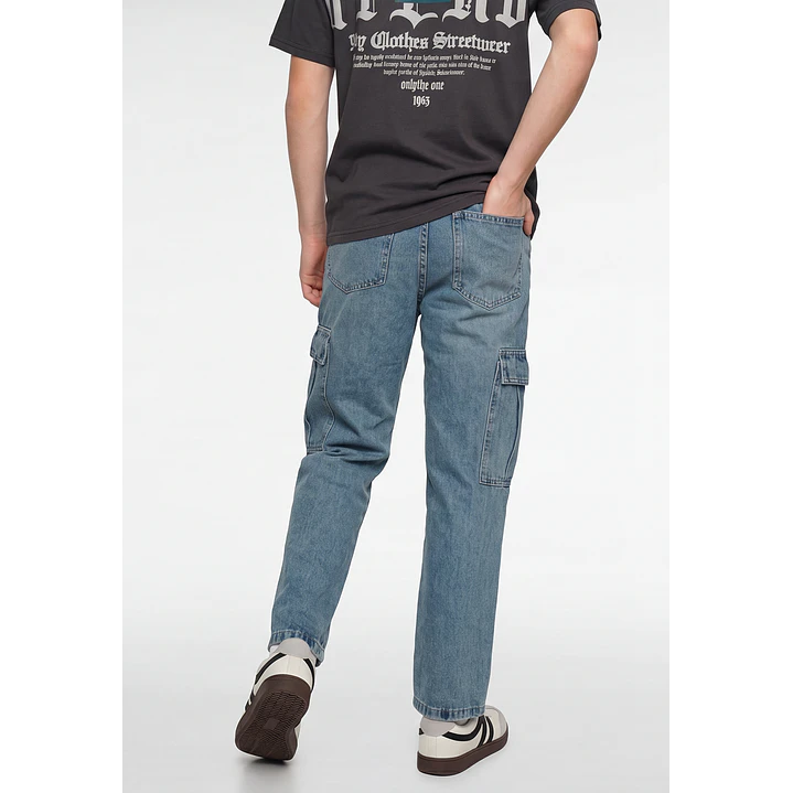 Jeans Procesado Baggy Lolo Azul 2