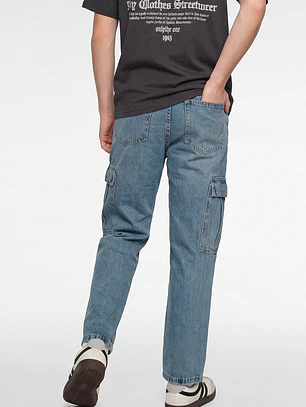 Jeans Procesado Baggy Lolo Azul