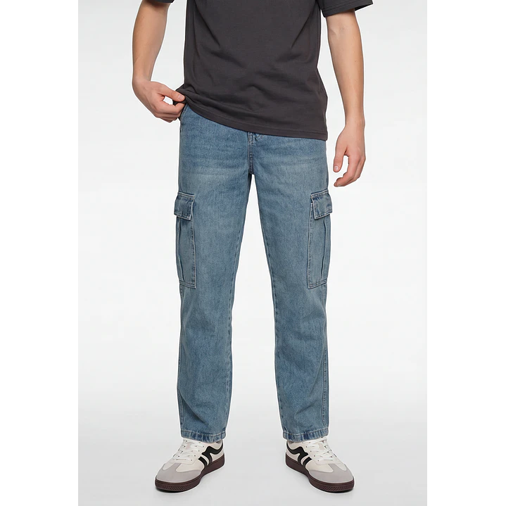 Jeans Procesado Baggy Lolo Azul 1
