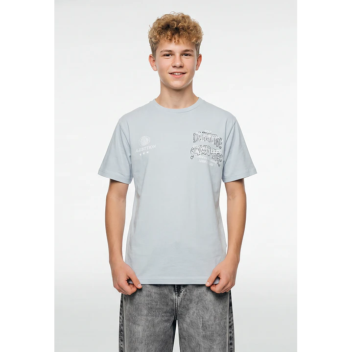 Polera Letras Lolo Gris 1