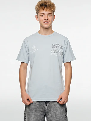 Polera Letras Lolo Gris
