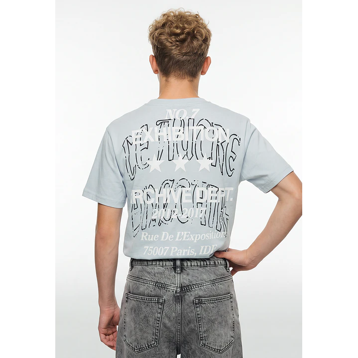 Polera Letras Lolo Gris 3