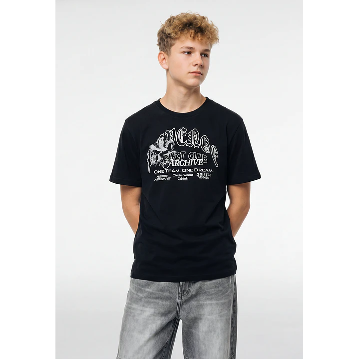 Polera Letras Lolo Negro 1