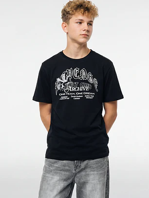 Polera Letras Lolo Negro