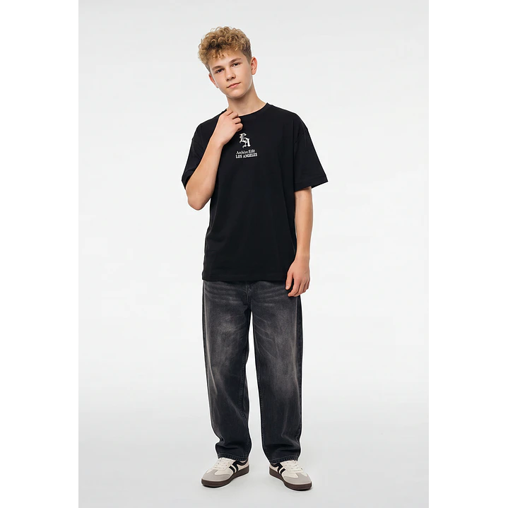 Polera Metalica Lolo Negro 4