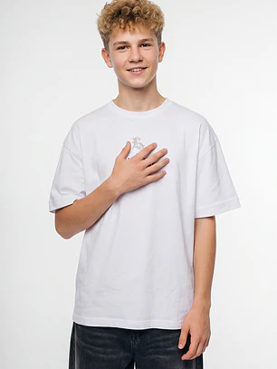 Polera Metalica Lolo Blanco