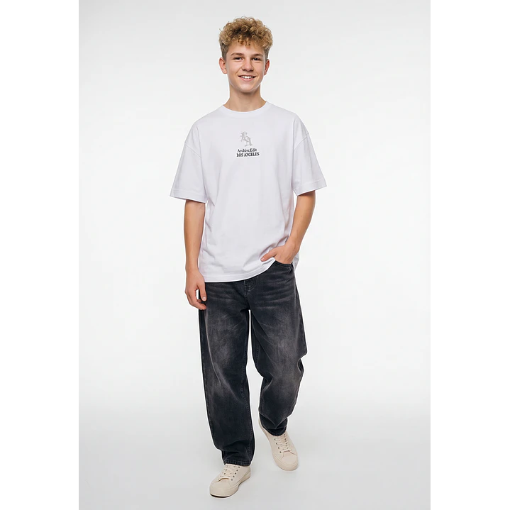 Polera Metalica Lolo Blanco 4