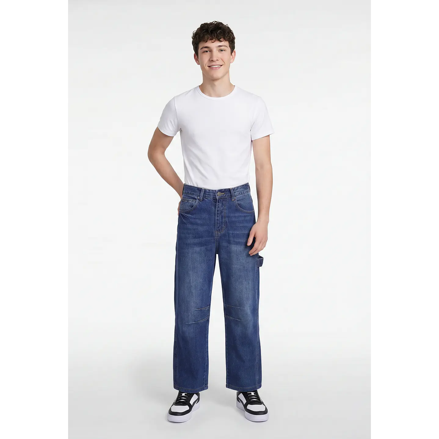 Jeans Bordado Carpintero Lolo Azul 3