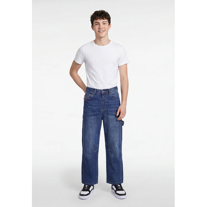 Jeans Bordado Carpintero Lolo Azul 3