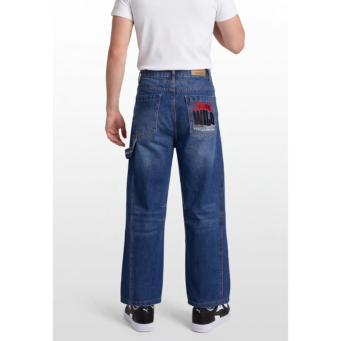 Jeans Bordado Carpintero Lolo Azul 2