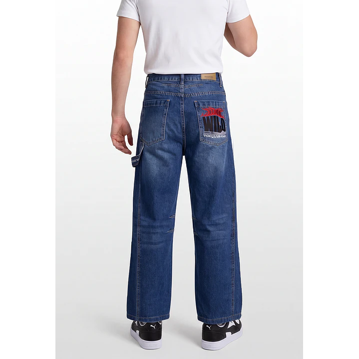 Jeans Bordado Carpintero Lolo Azul 2