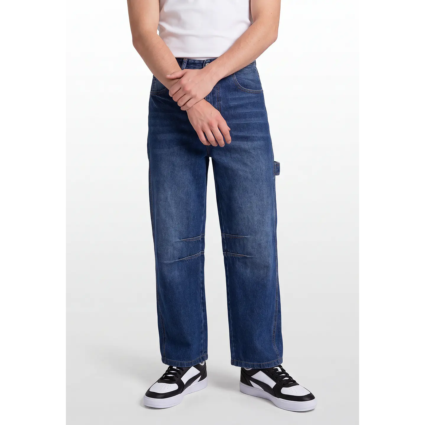 Jeans Bordado Carpintero Lolo Azul 1