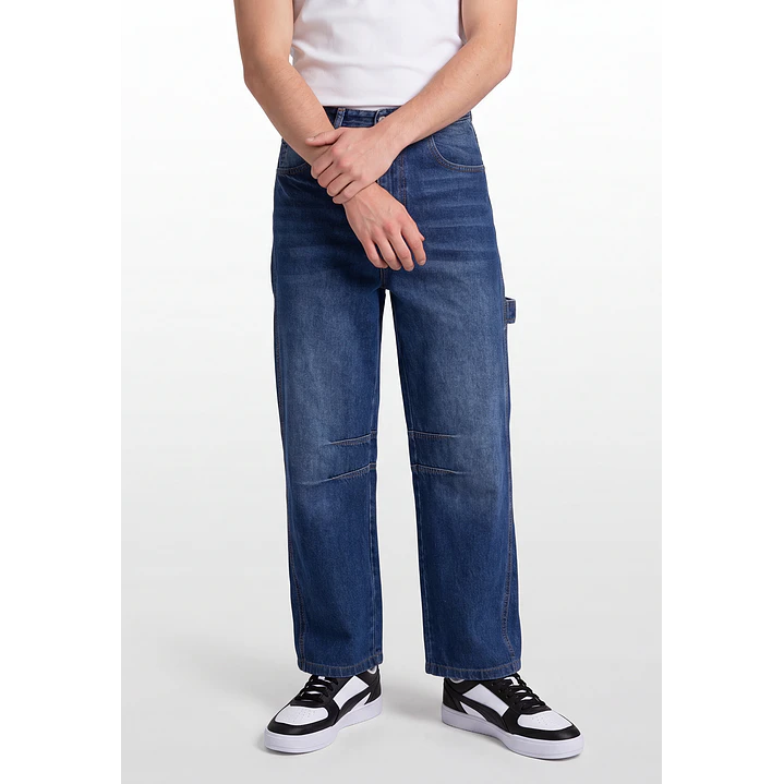 Jeans Bordado Carpintero Lolo Azul 1