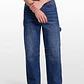Jeans Bordado Carpintero Lolo Azul - Miniatura 1
