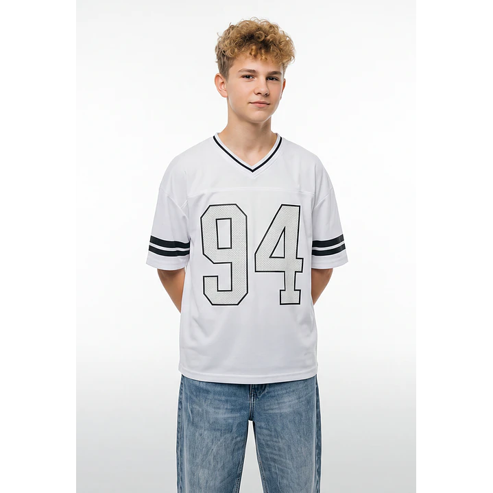 Polera Deportiva Lolo Blanco 1