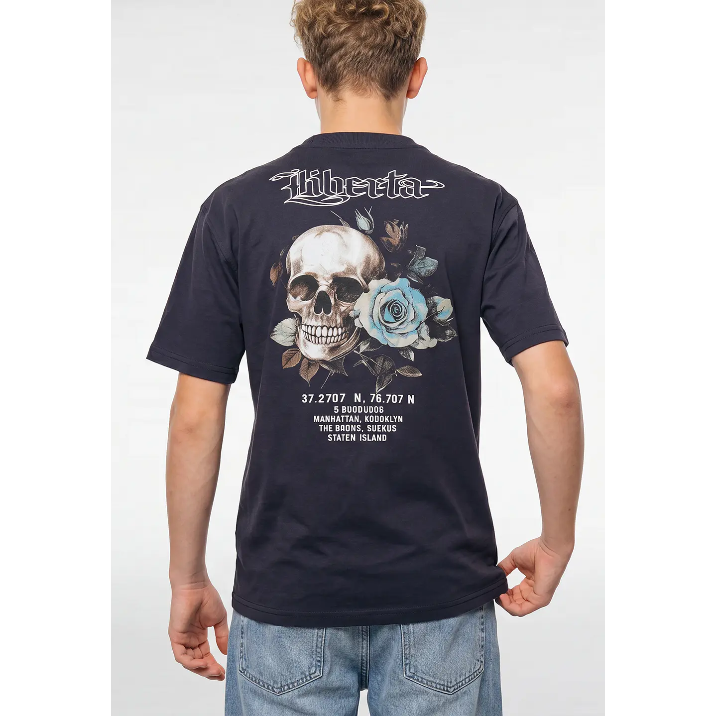 Polera Calavera Lolo Acero 1