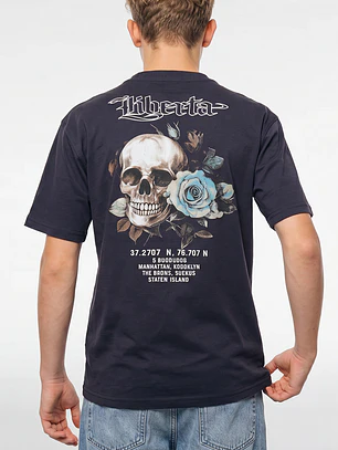 Polera Calavera Lolo Acero