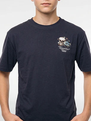 Polera Calavera Lolo Acero